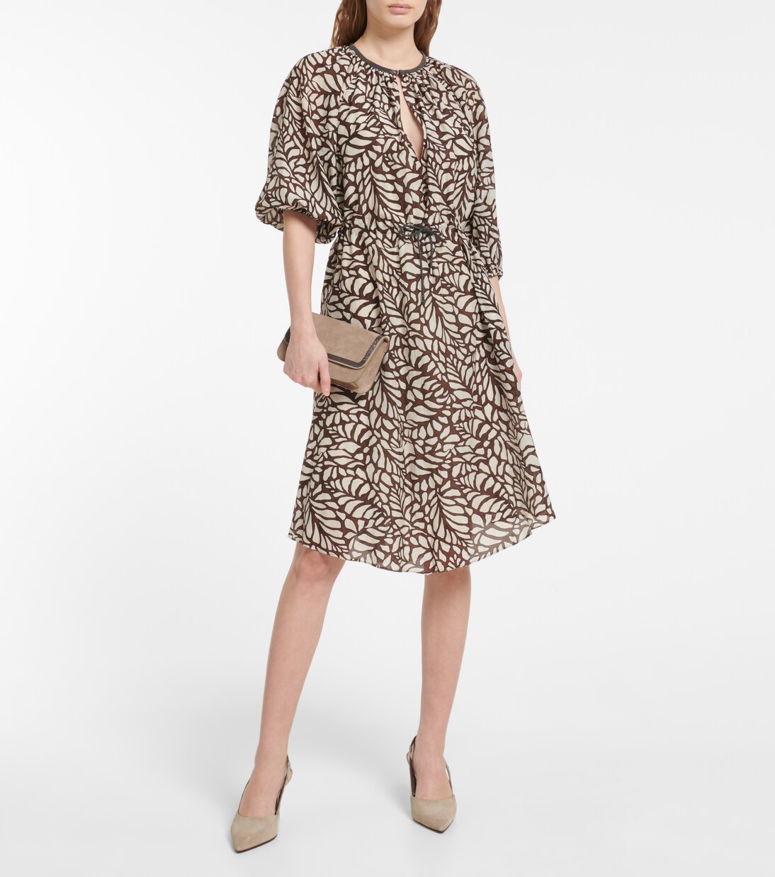 Cotton-blend minidress | Brunello Cucinelli