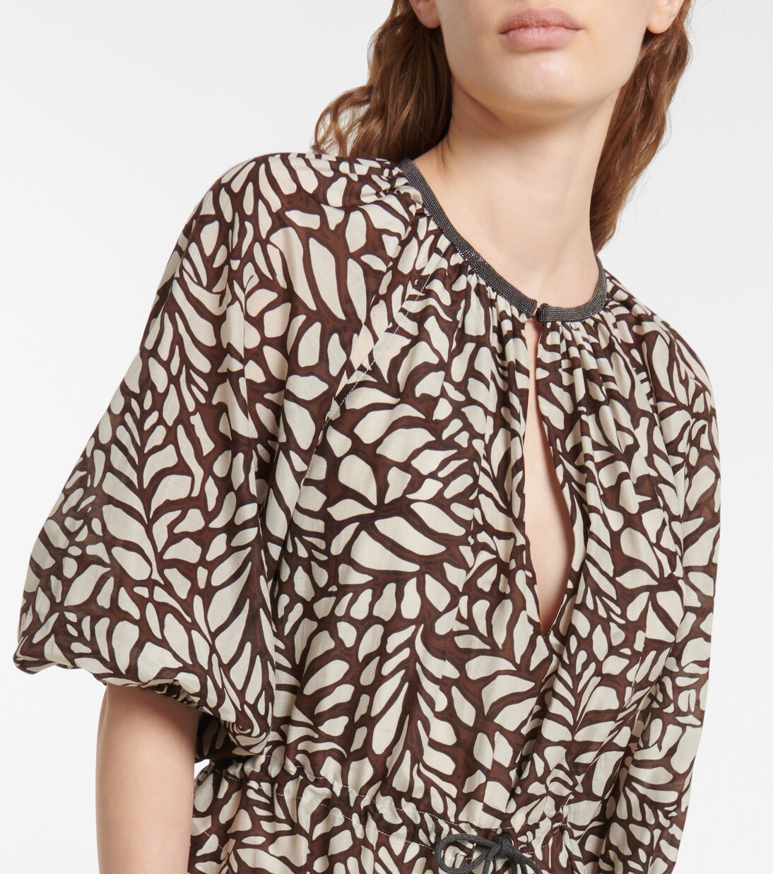 Cotton-blend minidress | Brunello Cucinelli