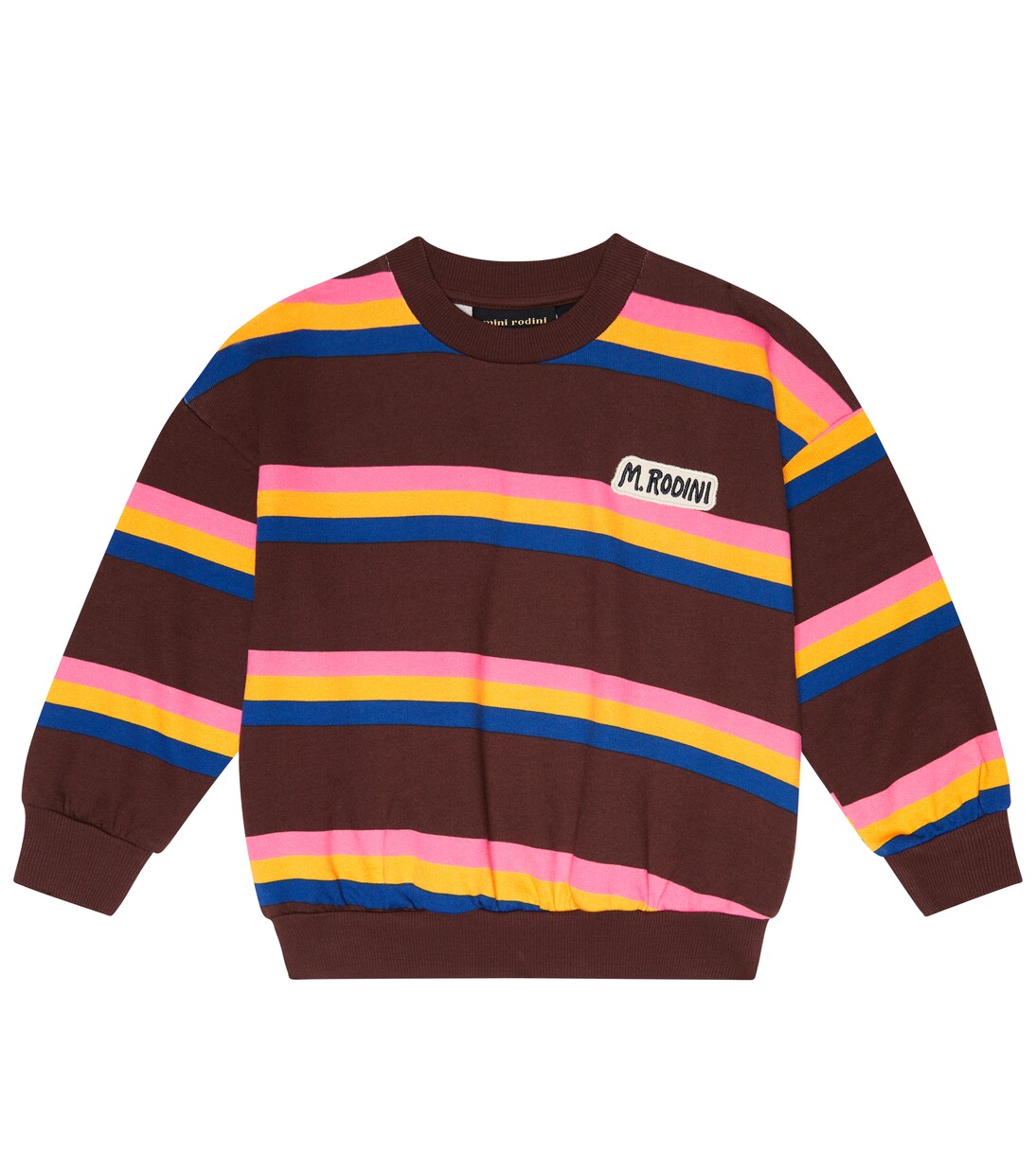 Striped cotton jersey sweatshirt | Mini Rodini