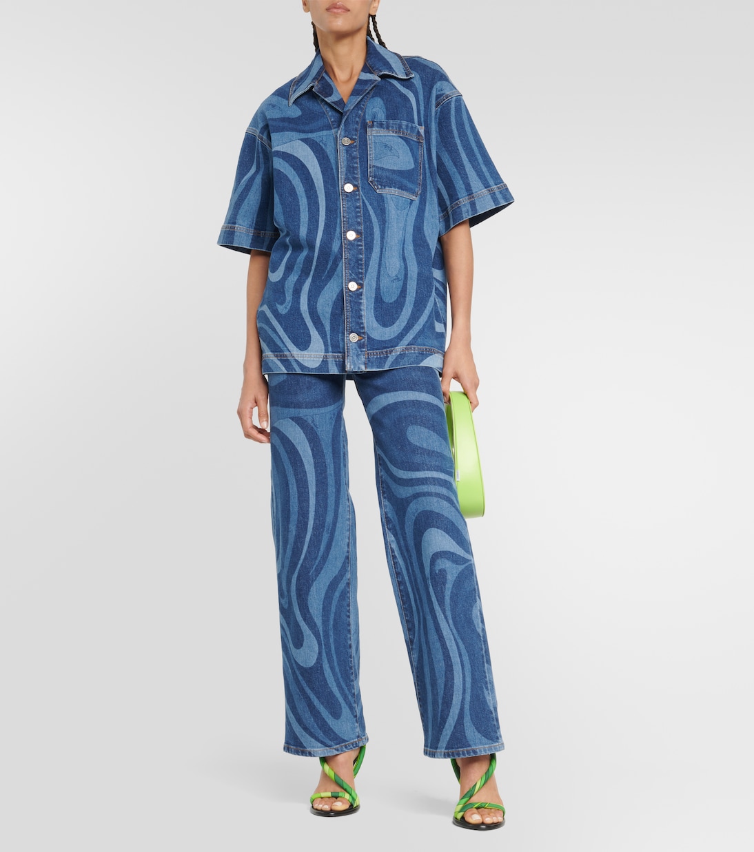 Sandalen Iride aus Seide und Leder | Pucci