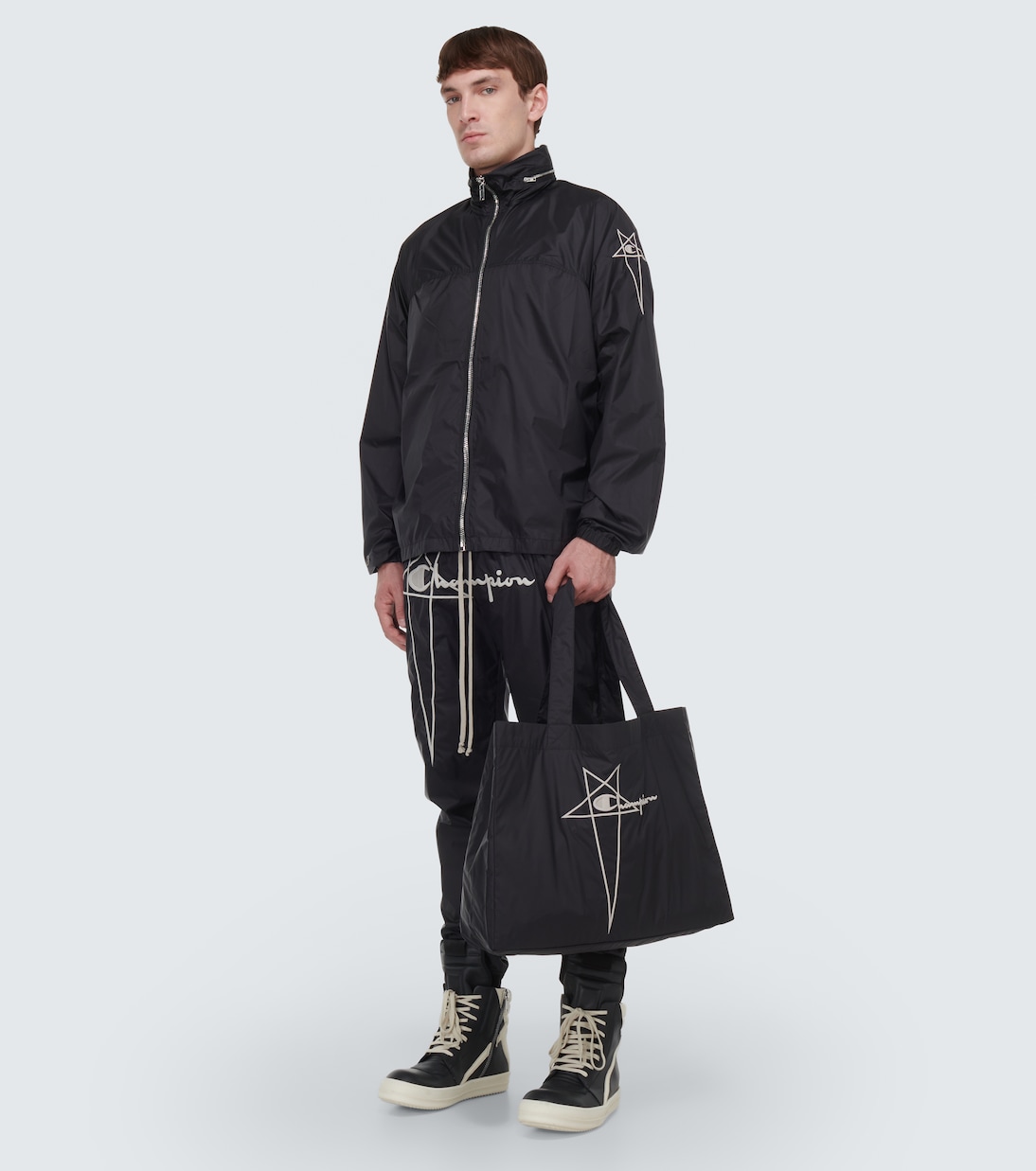 x Champion® nylon sweatpants | Rick Owens