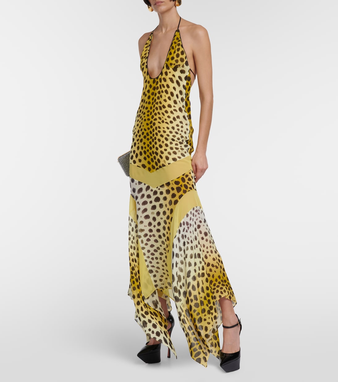 Plateau-Pumps Angelica aus Lackleder | Amina Muaddi