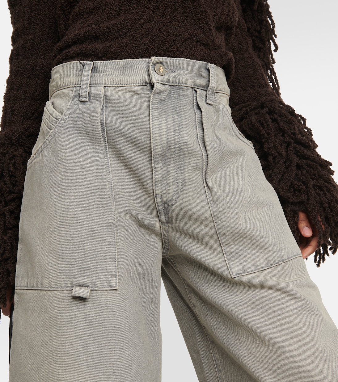 Jeans barrel Effie de tiro alto | The Attico