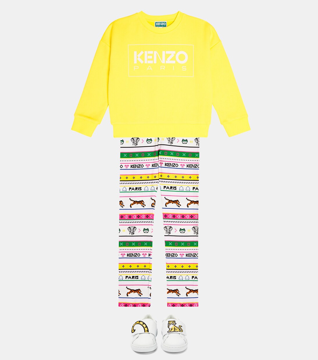 Logo cotton-blend sweatshirt | Kenzo Kids