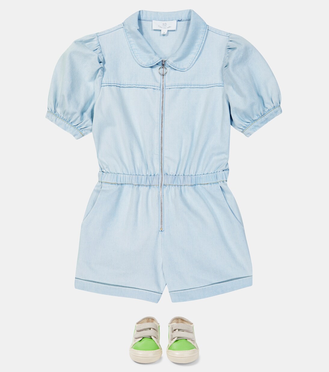 Loretta denim playsuit | C'era Una Volta