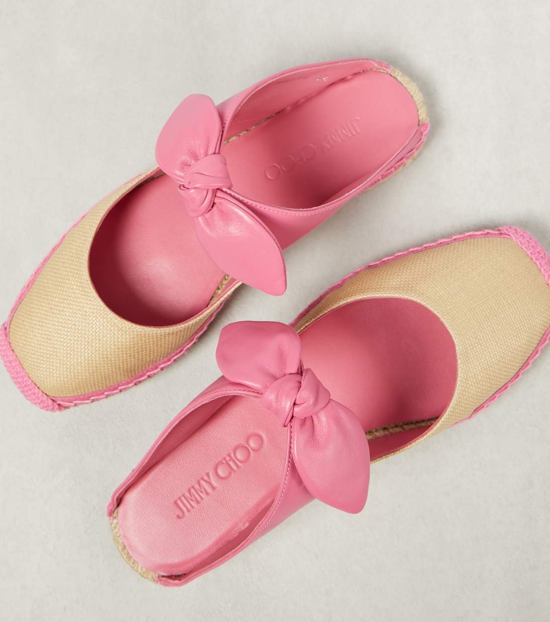 Reka leather-trimmed espadrilles | Jimmy Choo