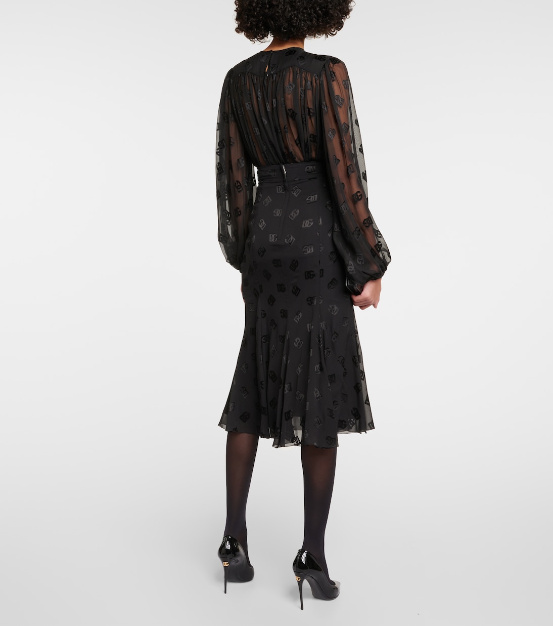 Midirock DG aus Devoré | Dolce&Gabbana