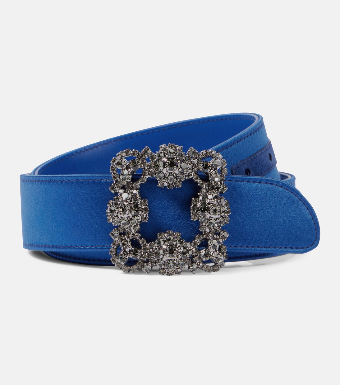 Embellished satin belt | Manolo Blahnik