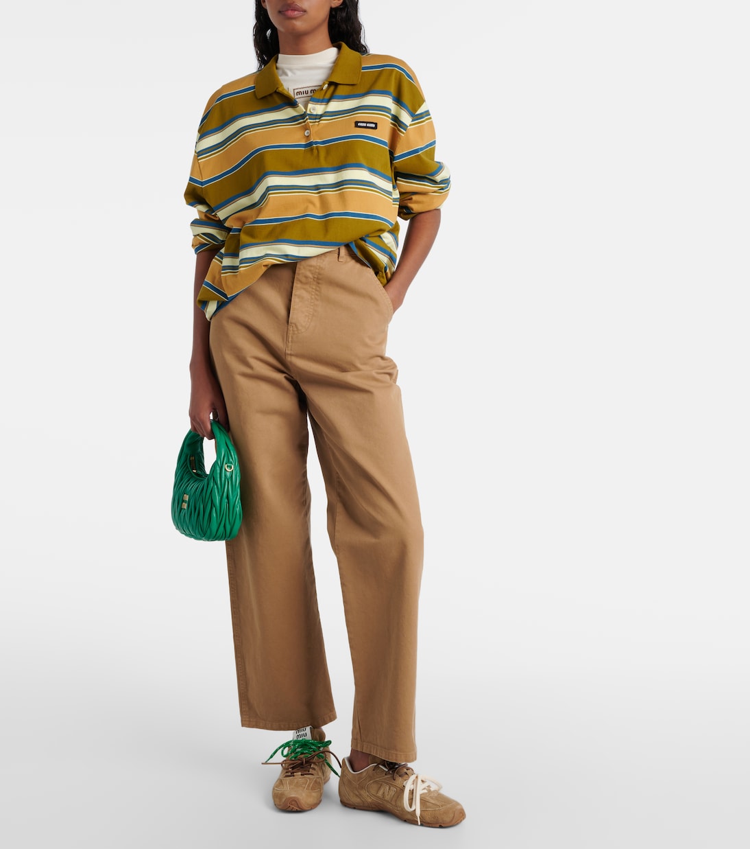 x New Balance 530 SL suede sneakers | Miu Miu