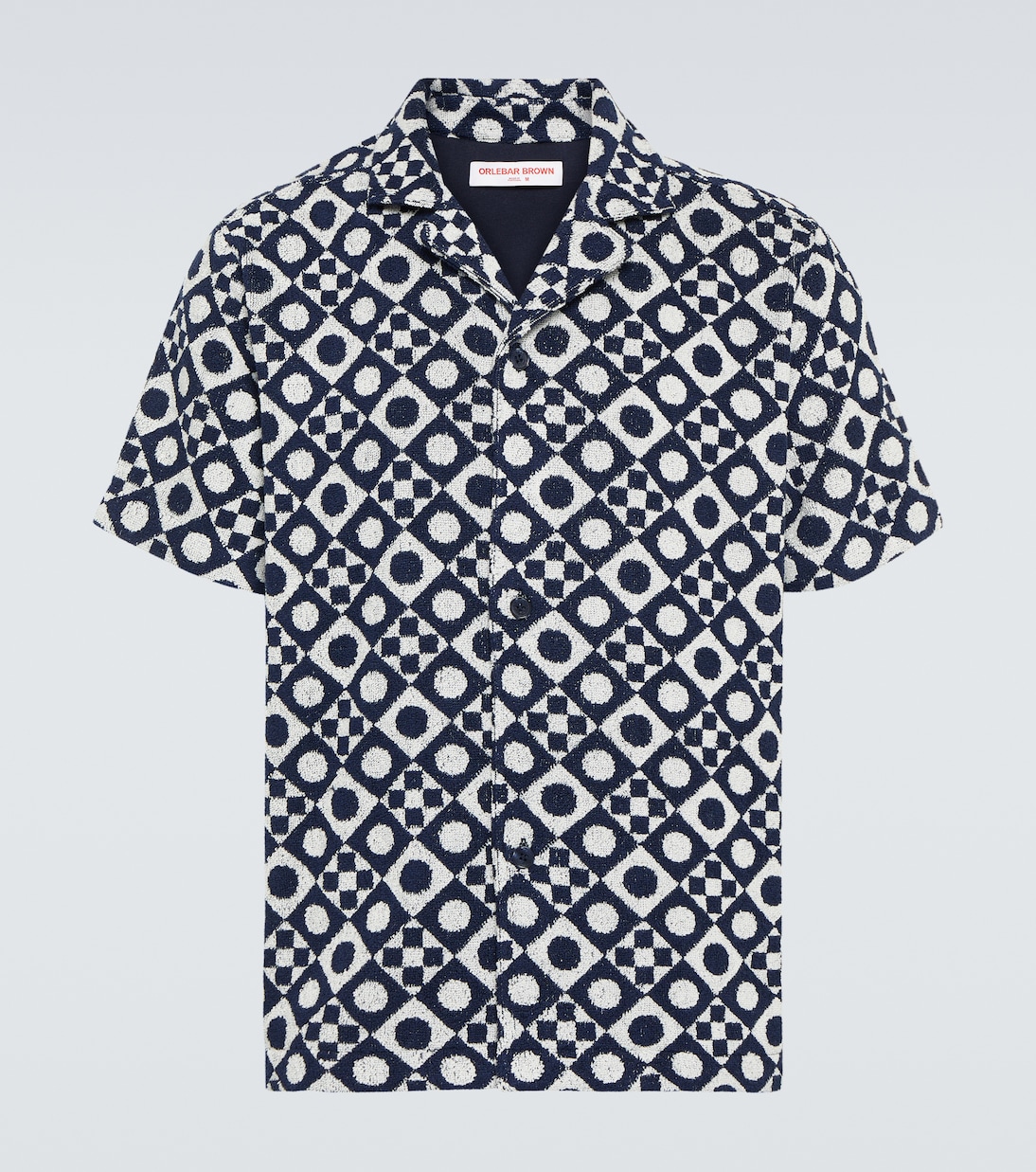 Howell printed cotton terry shirt | Orlebar Brown