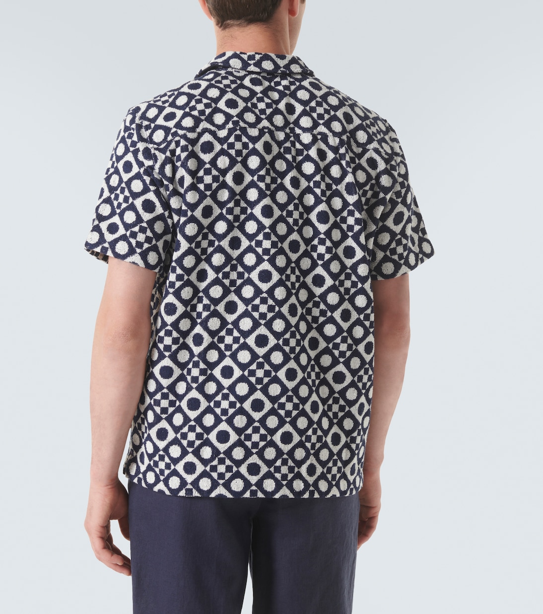 Howell printed cotton terry shirt | Orlebar Brown