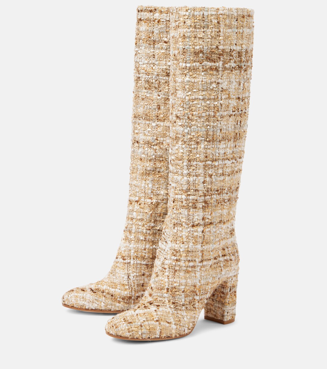 Stiefel aus Bouclé | Gianvito Rossi
