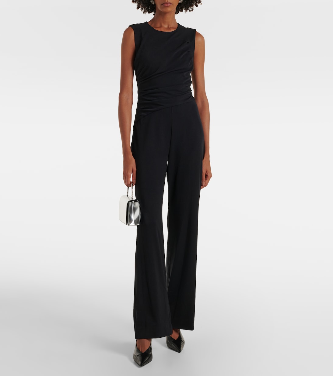 Jagger draped jersey jumpsuit | Staud