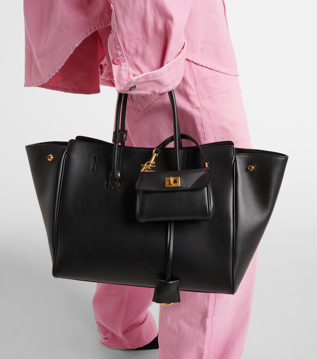 Hamptons Small leather tote bag | Balenciaga