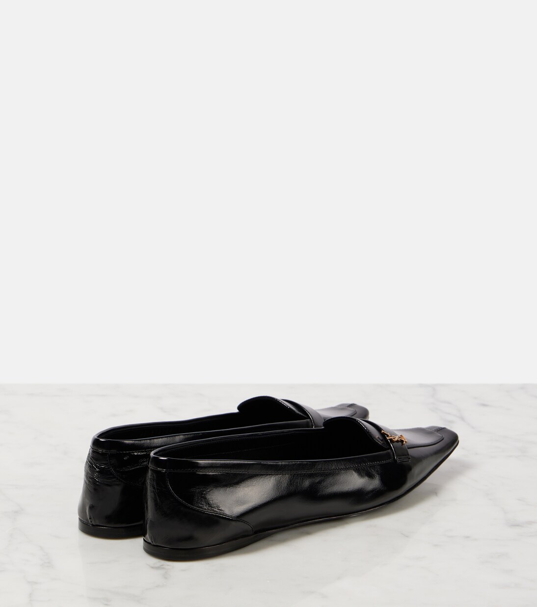 Poppy leather ballet flats | Saint Laurent