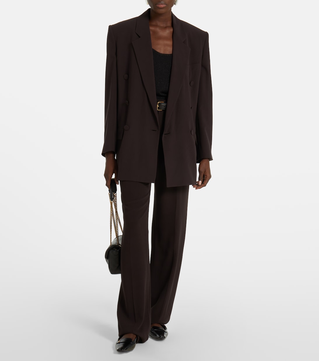 Poppy leather ballet flats | Saint Laurent