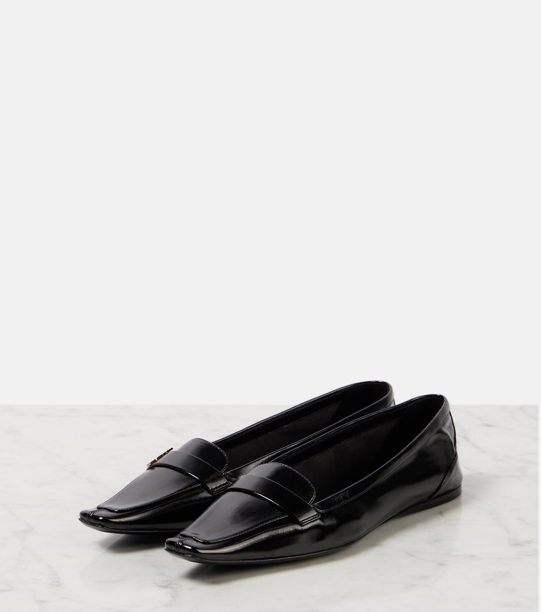 Poppy leather ballet flats | Saint Laurent