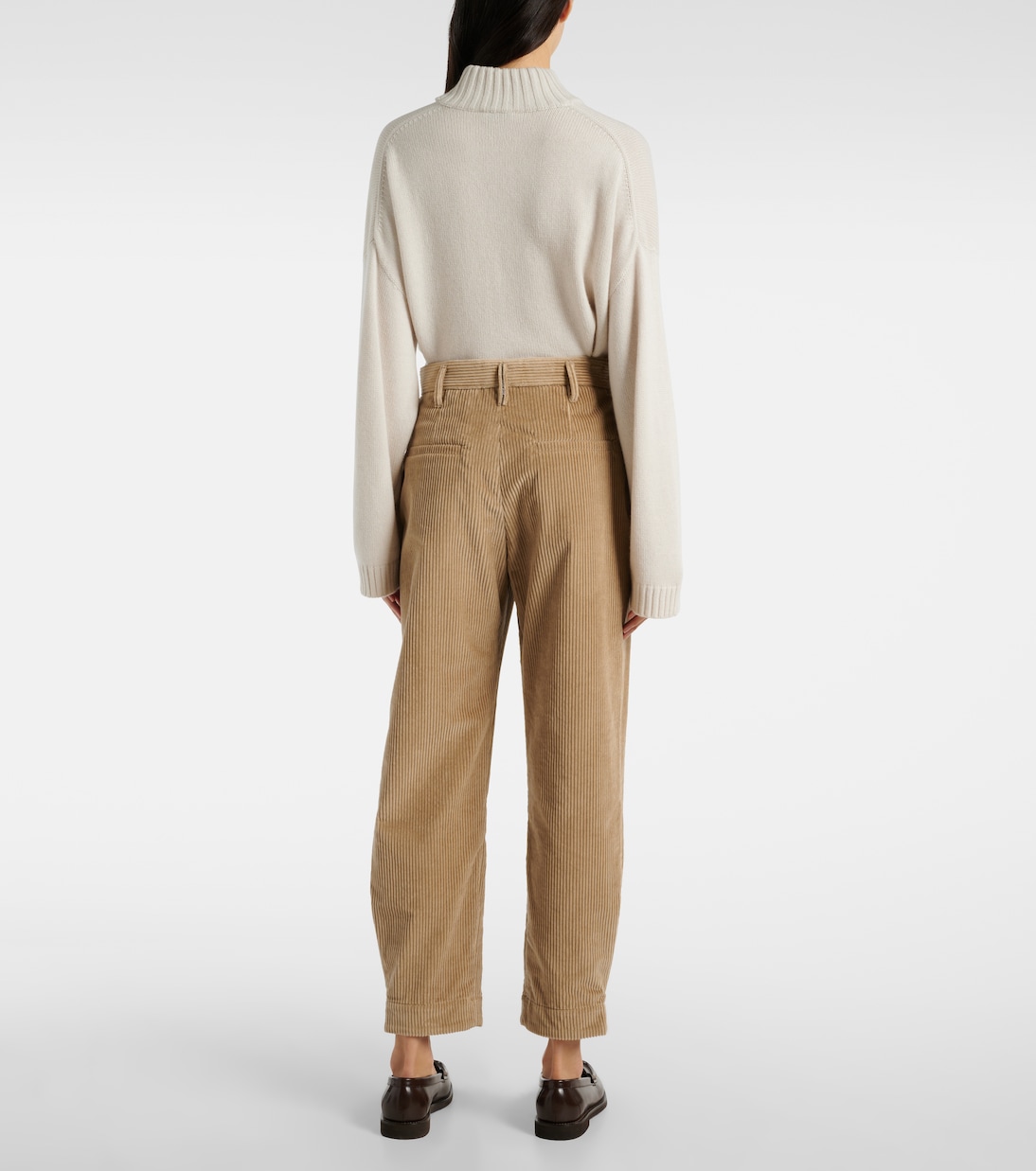 High-Rise-Hose aus Baumwolle | Brunello Cucinelli