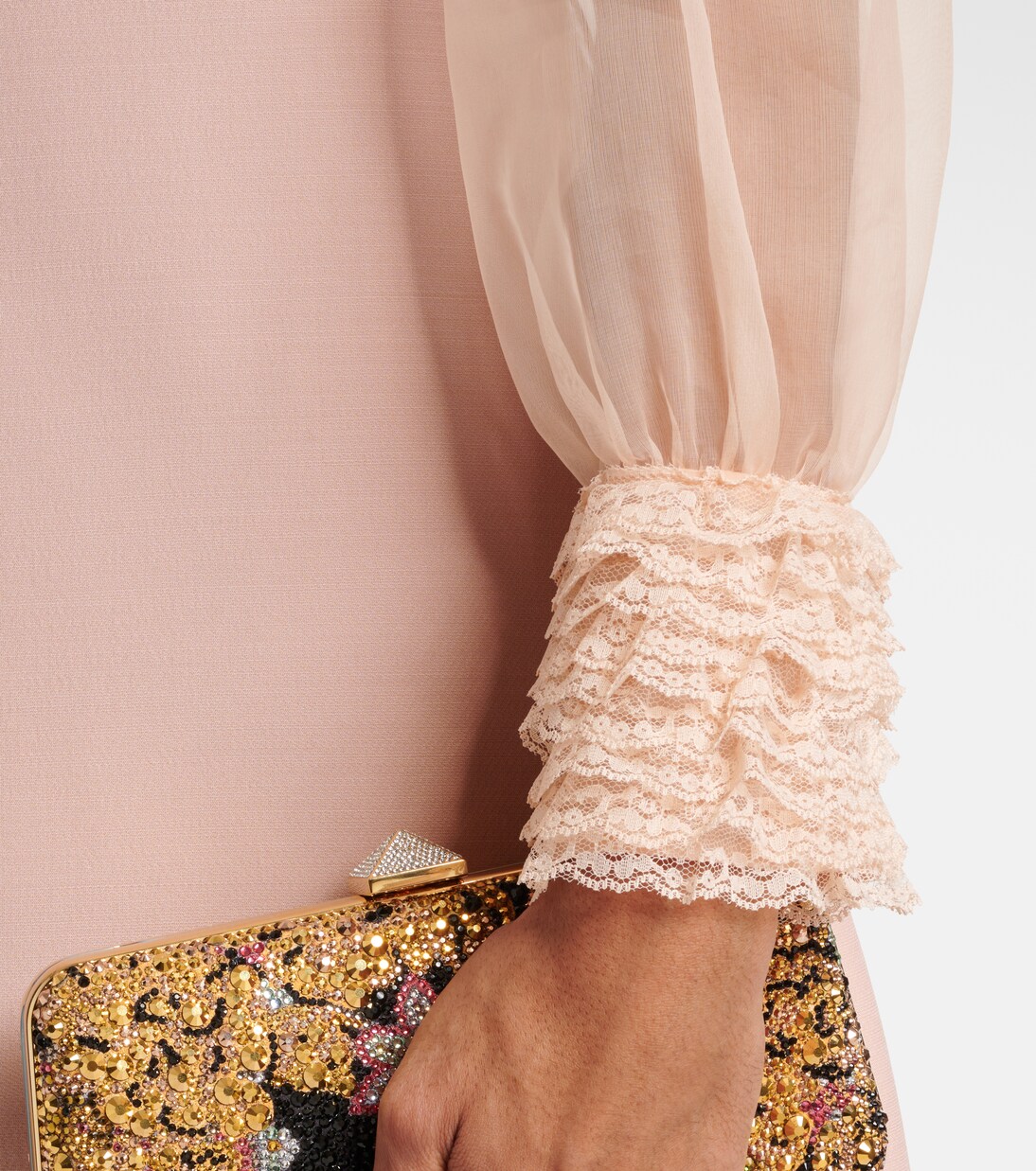 Crepe Couture embroidered minidress | Valentino