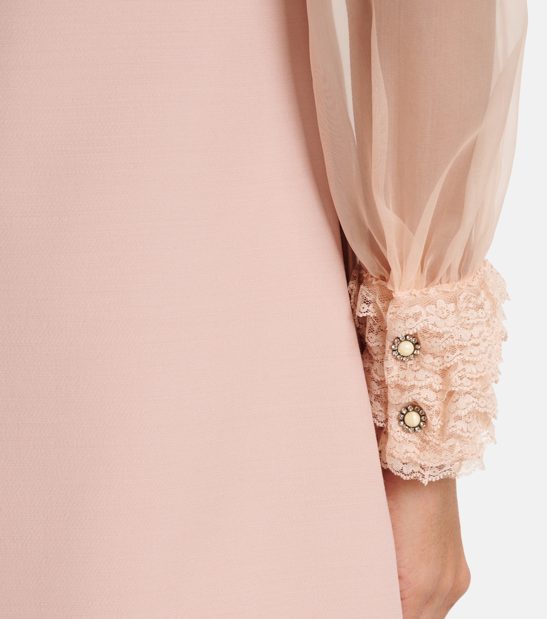 Crepe Couture embroidered minidress | Valentino