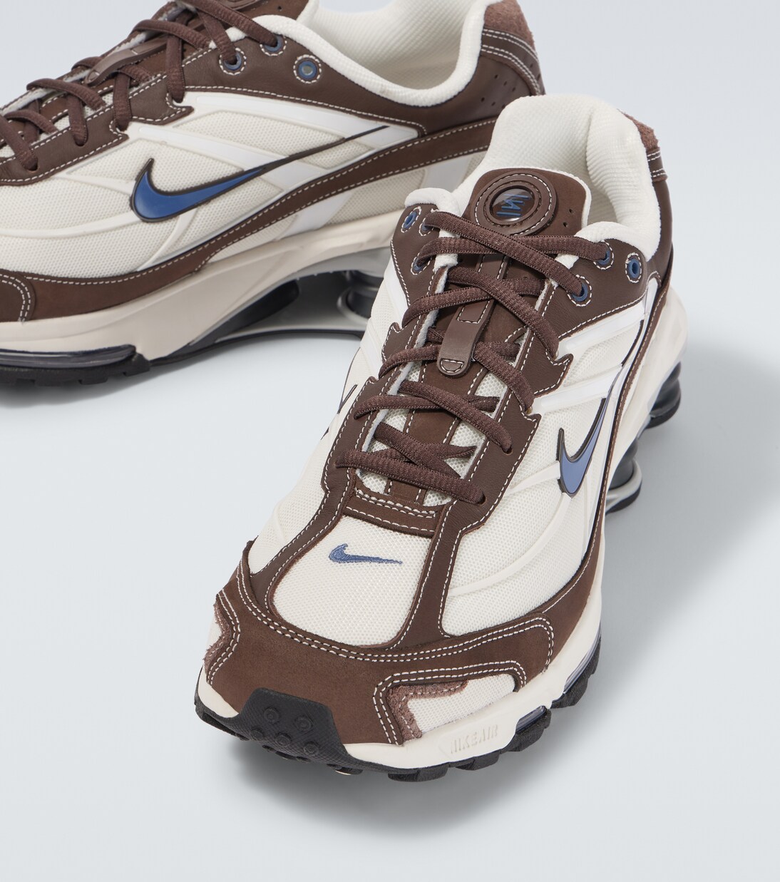 Shox Ride 2 leather-trimmed sneakers | Nike