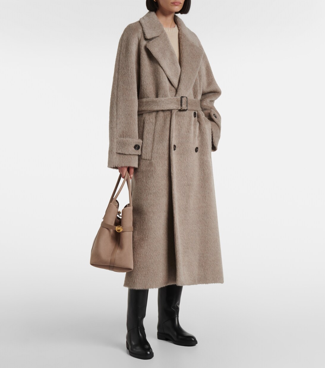 Foster alpaca and wool trench coat | Loro Piana