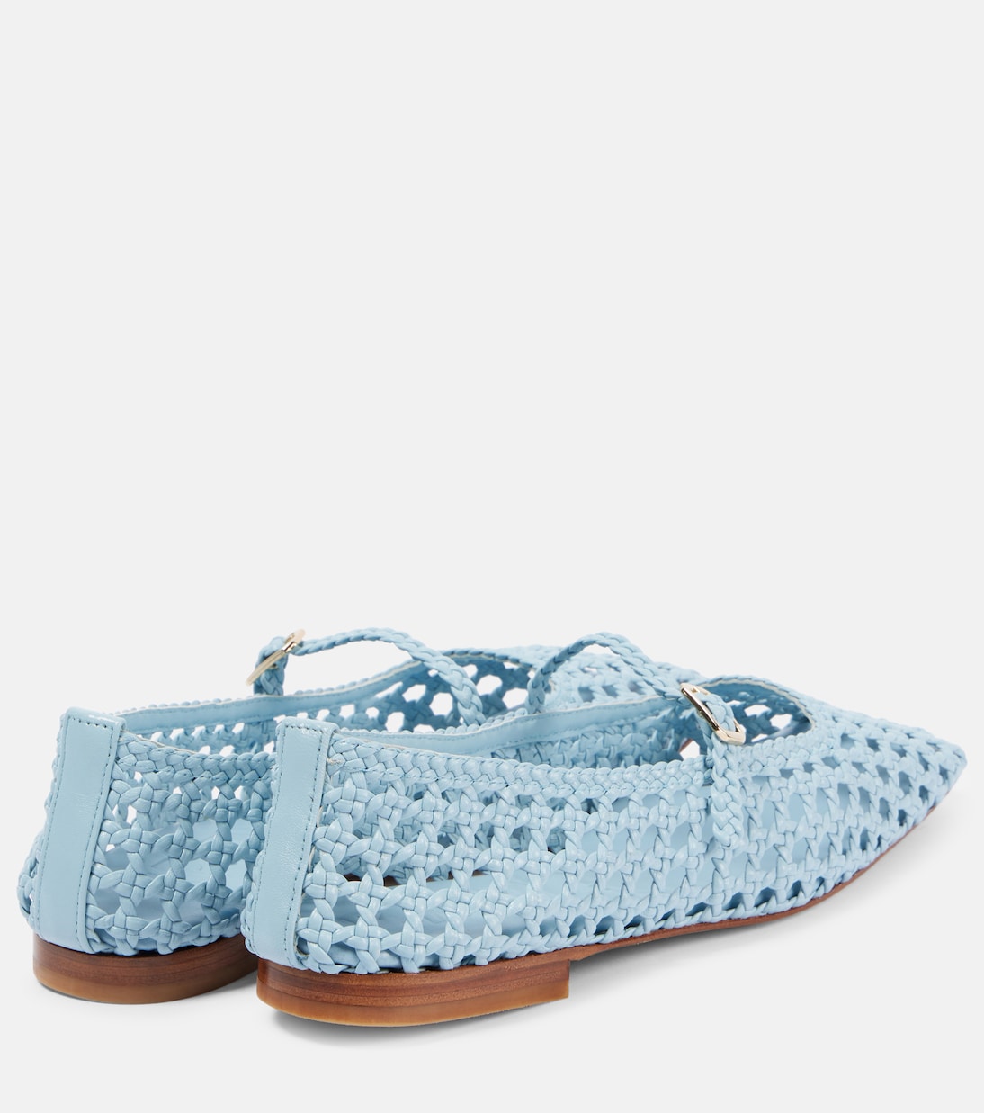 Paris woven leather ballet flats | Souliers Martinez
