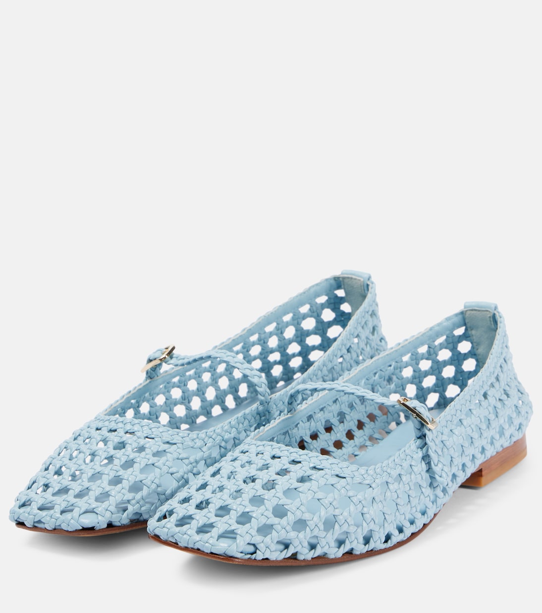 Paris woven leather ballet flats | Souliers Martinez