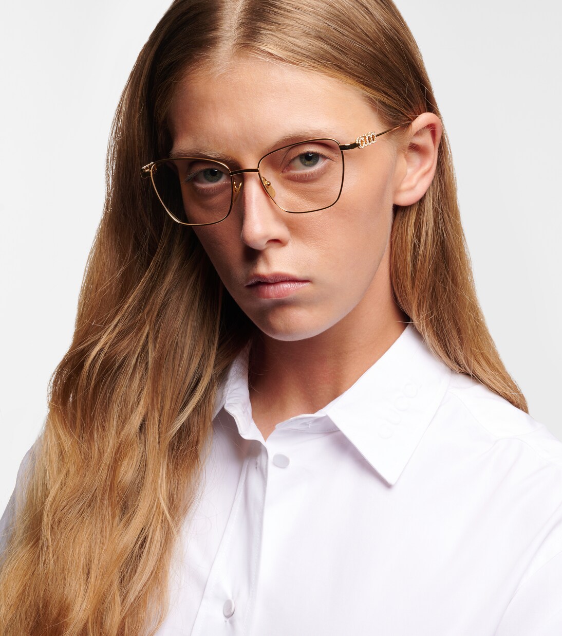 Embellished cat-eye glasses | Gucci
