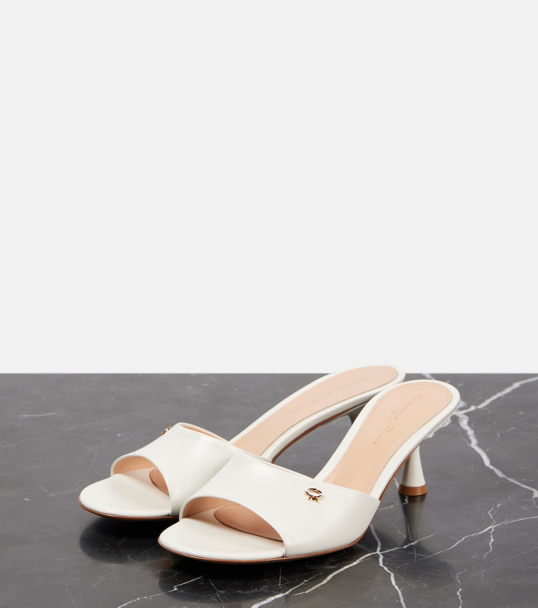 Pantoletten 55 aus Leder | Gianvito Rossi