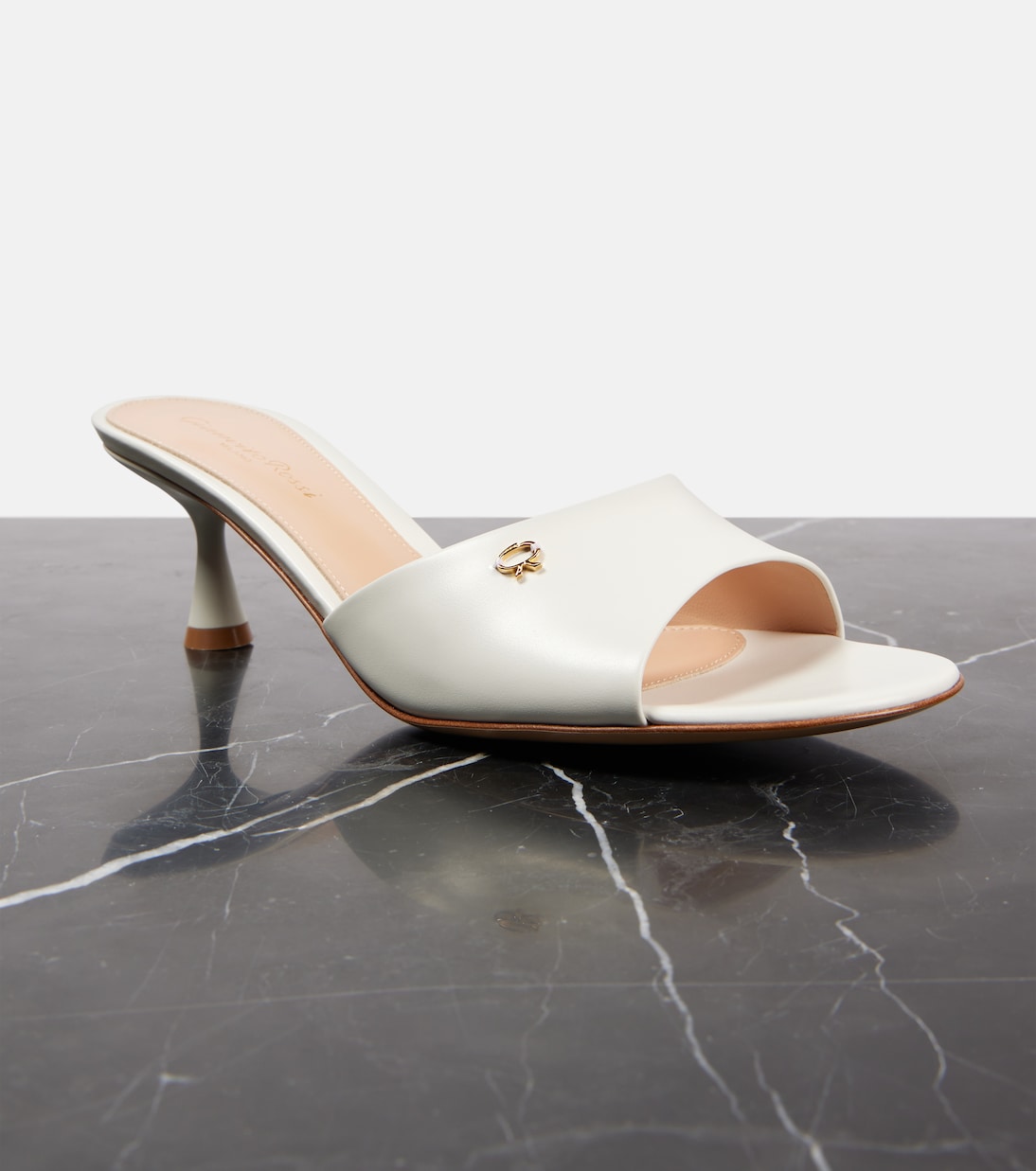 Pantoletten 55 aus Leder | Gianvito Rossi