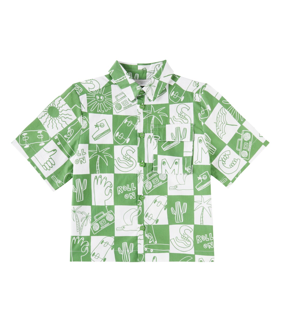 Checked cotton shirt | Stella McCartney Kids