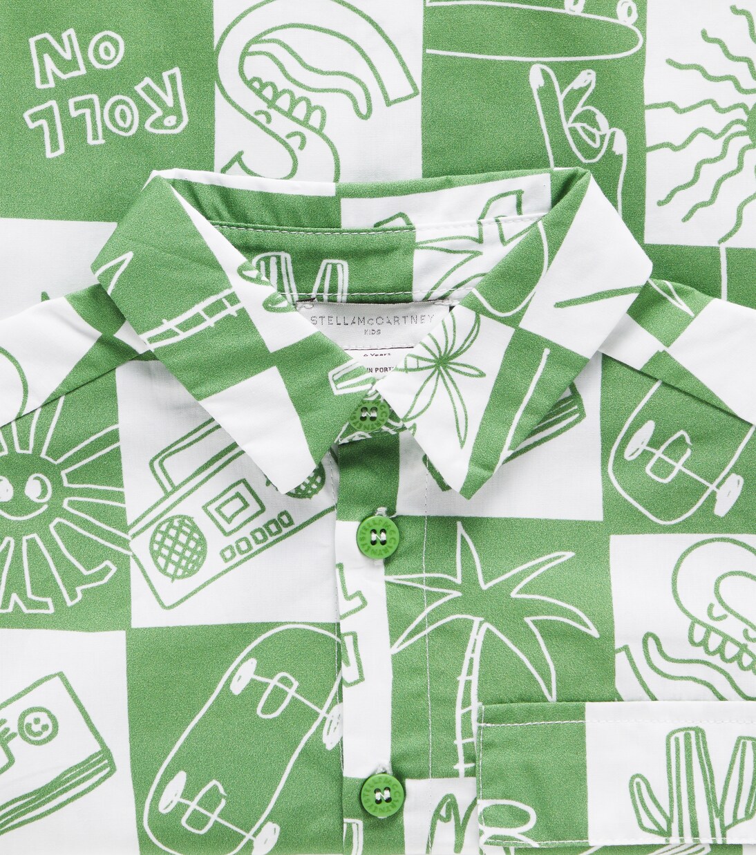 Checked cotton shirt | Stella McCartney Kids