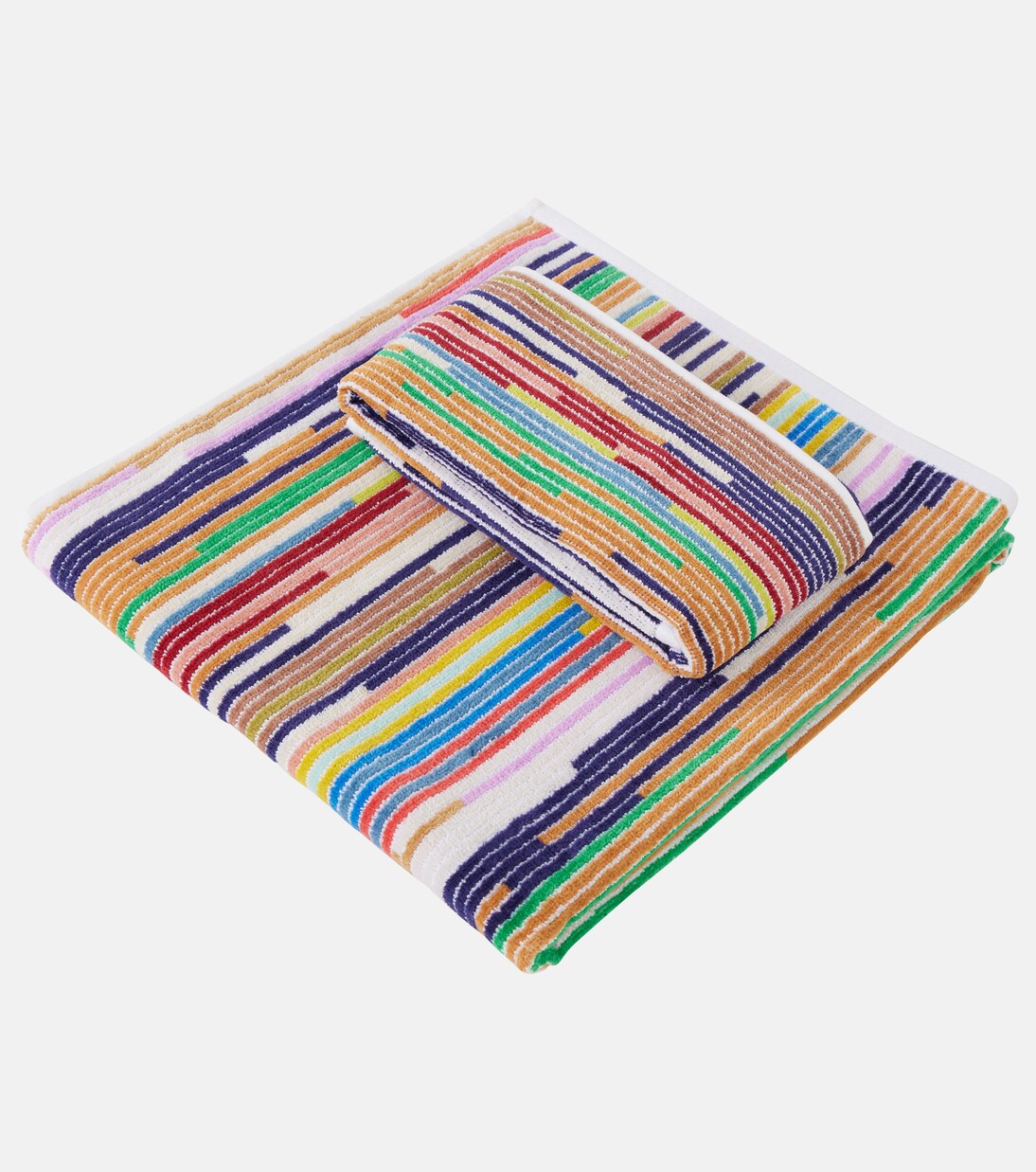 Melody set of 2 striped terry towels | Missoni