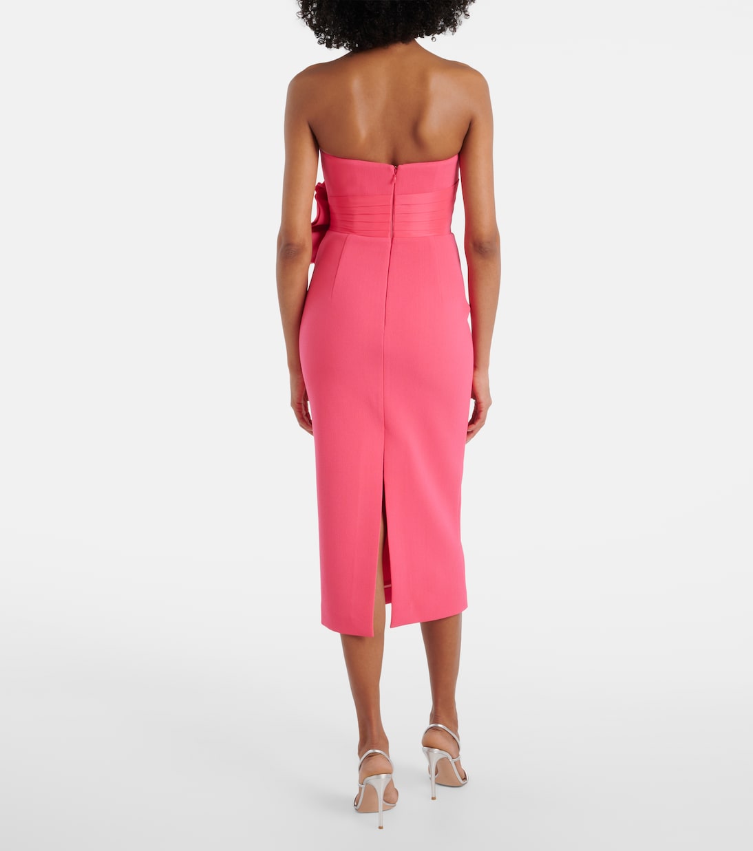 Robe bustier en crêpe à fleurs | Rebecca Vallance