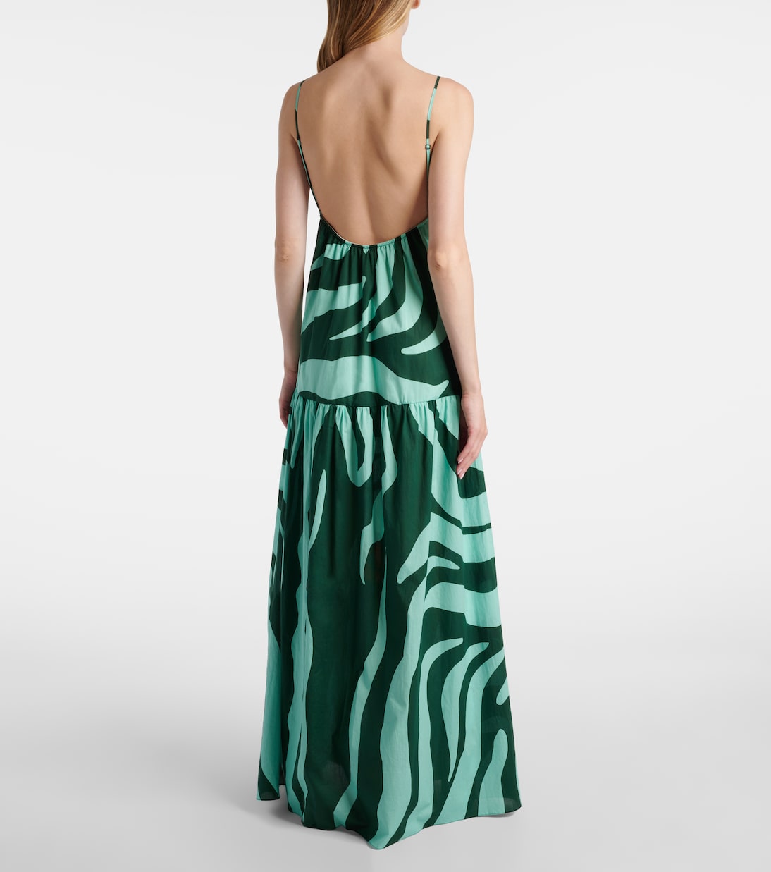 Robe longue Zea Palm en coton | Johanna Ortiz