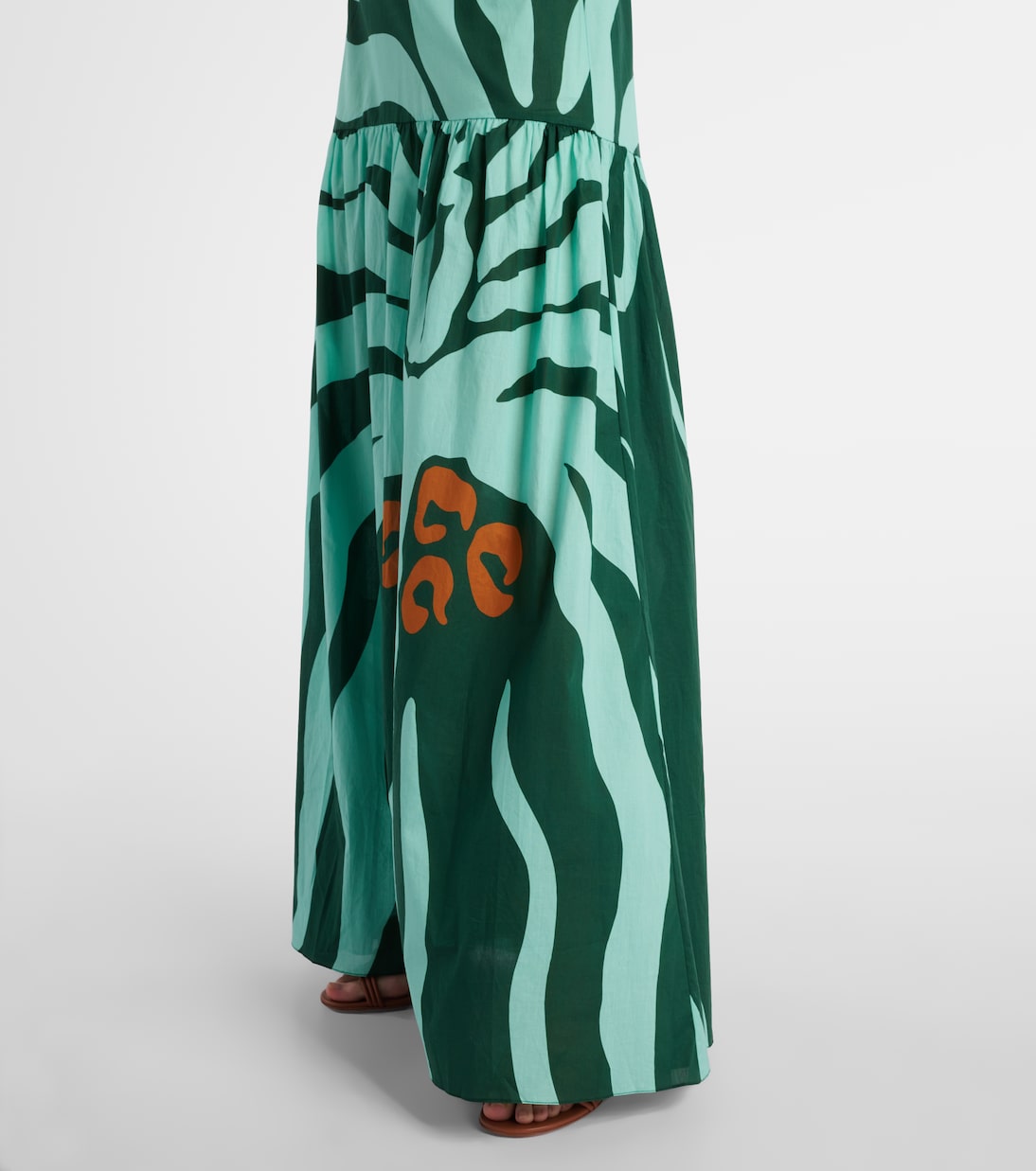 Robe longue Zea Palm en coton | Johanna Ortiz