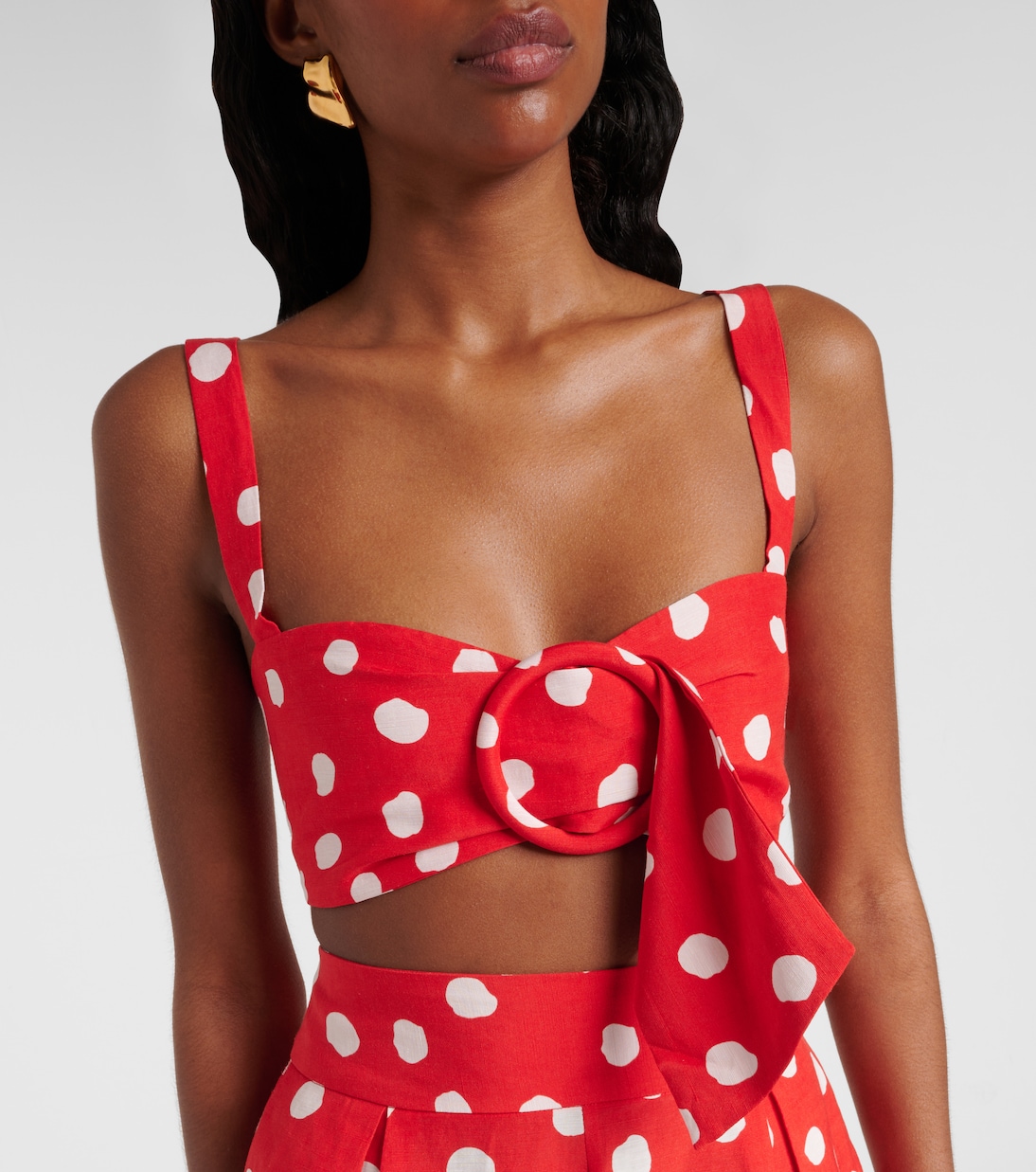 Polka-dot crop top | Adriana Degreas