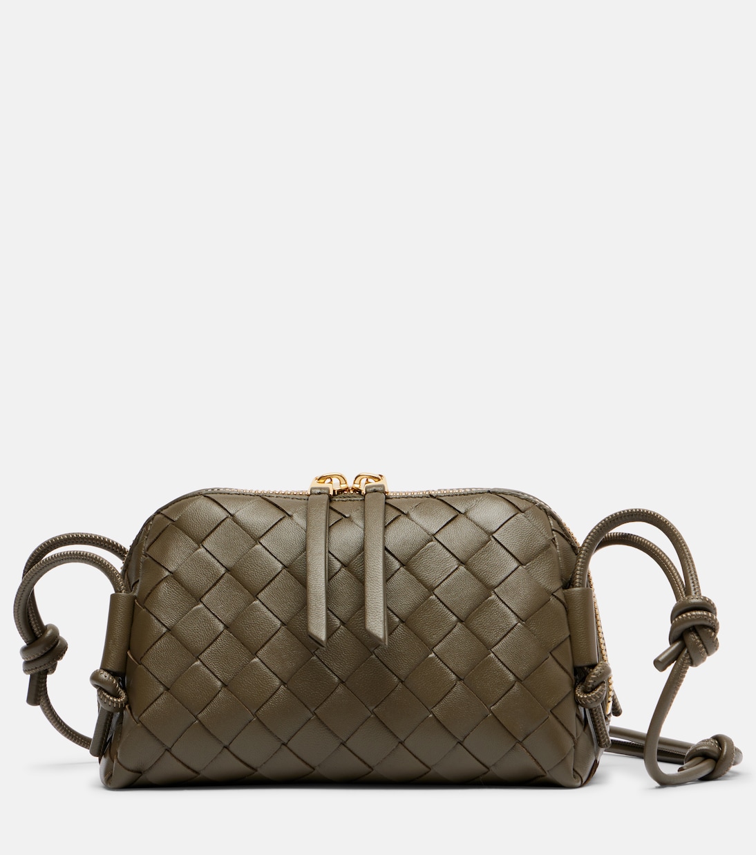 Concert leather crossbody bag | Bottega Veneta