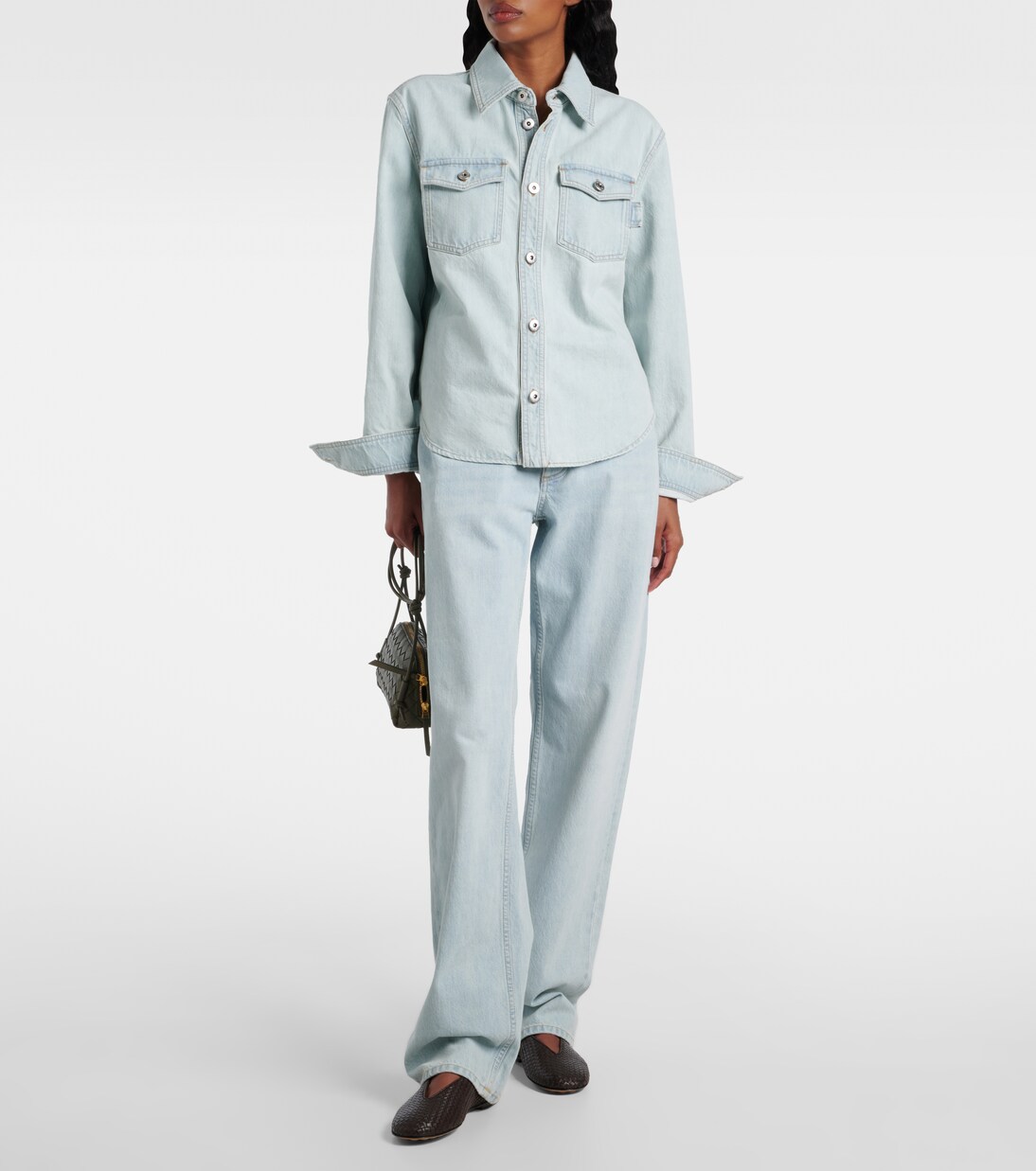 Concert leather crossbody bag | Bottega Veneta