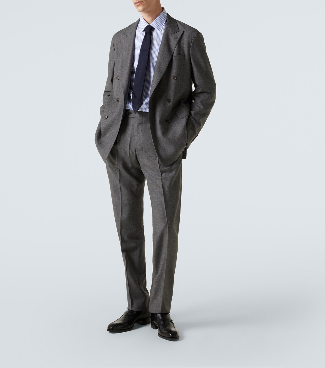 Double-breasted wool suit | Canali