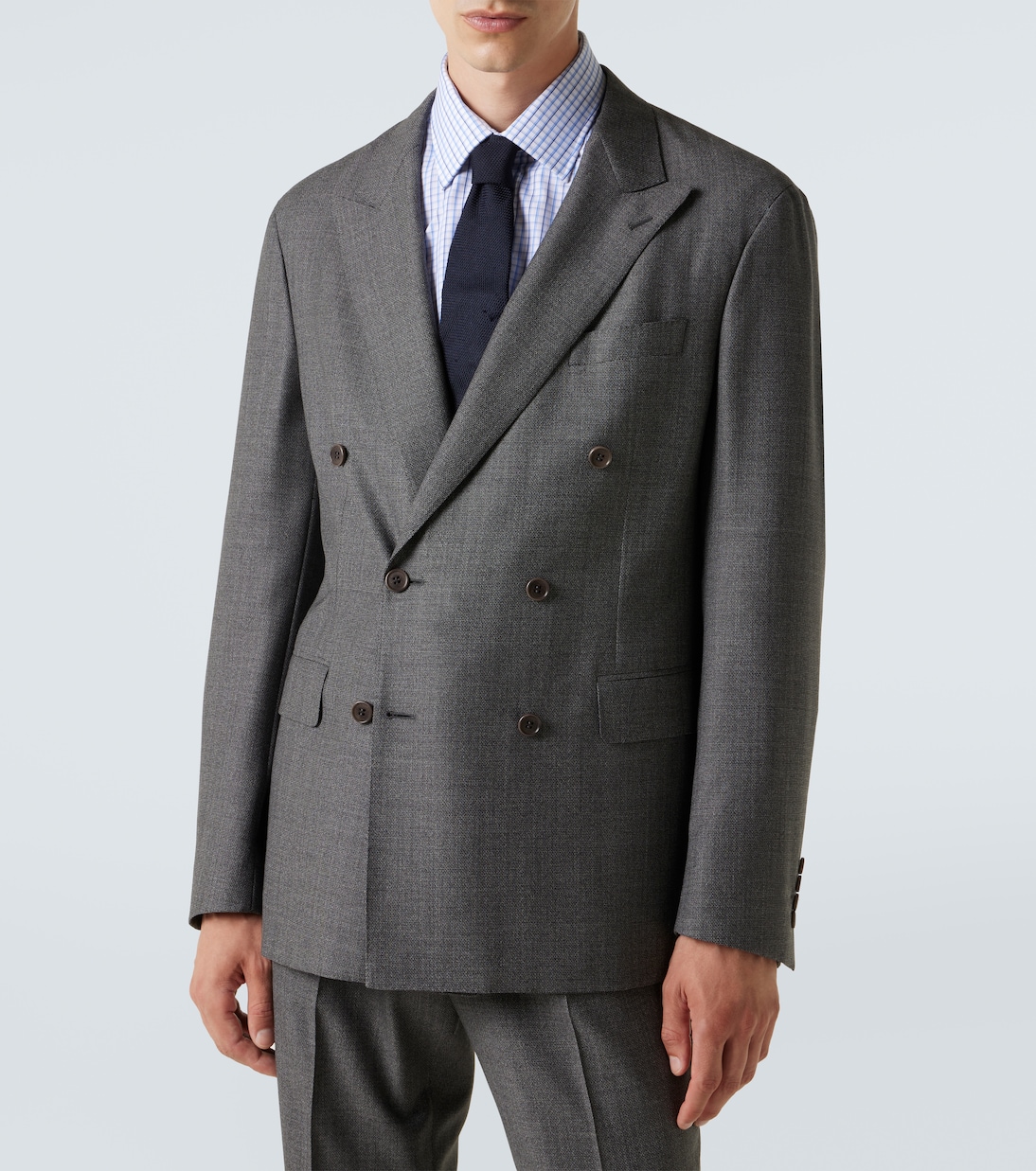 Double-breasted wool suit | Canali