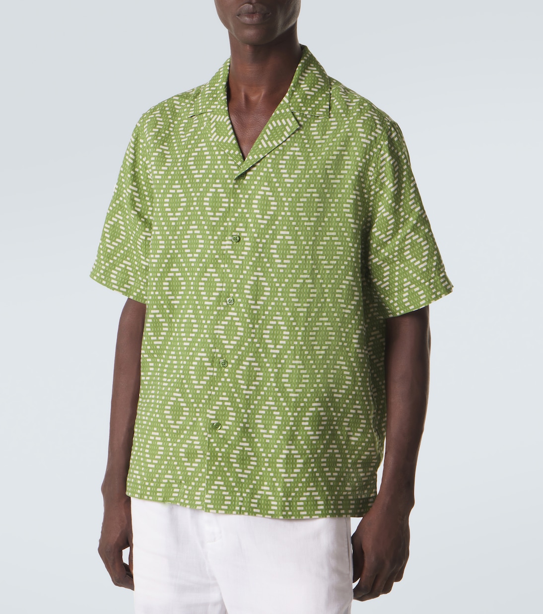 Bedrucktes Hemd Roberto aus Leinen | Frescobol Carioca