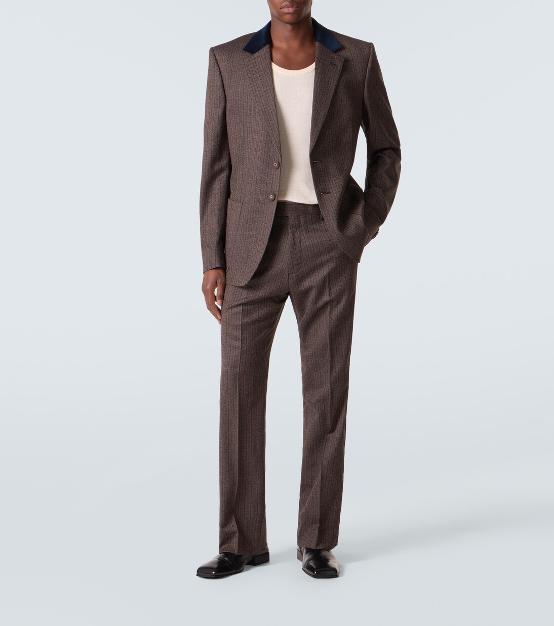 Alto pinstripe wool-blend slim pants | Wales Bonner
