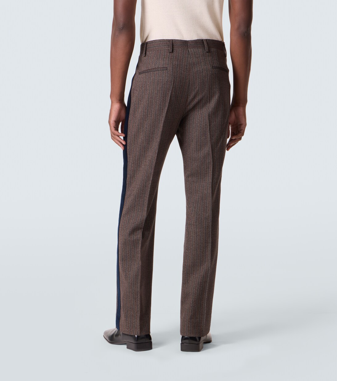 Alto pinstripe wool-blend slim pants | Wales Bonner