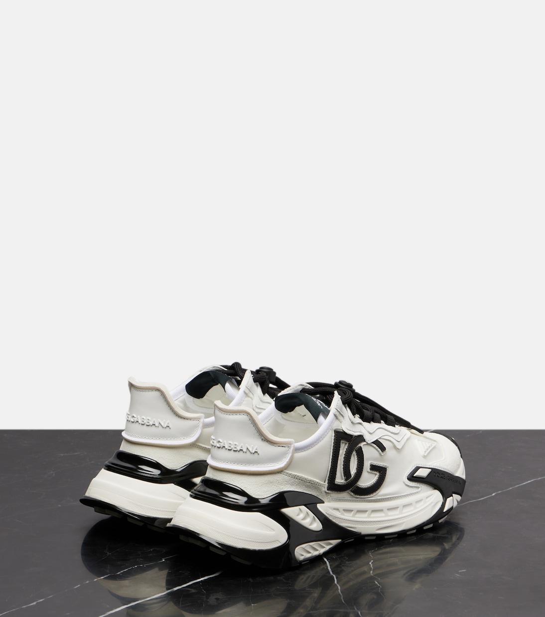 Day Faster DG suede-trimmed sneakers | Dolce&Gabbana