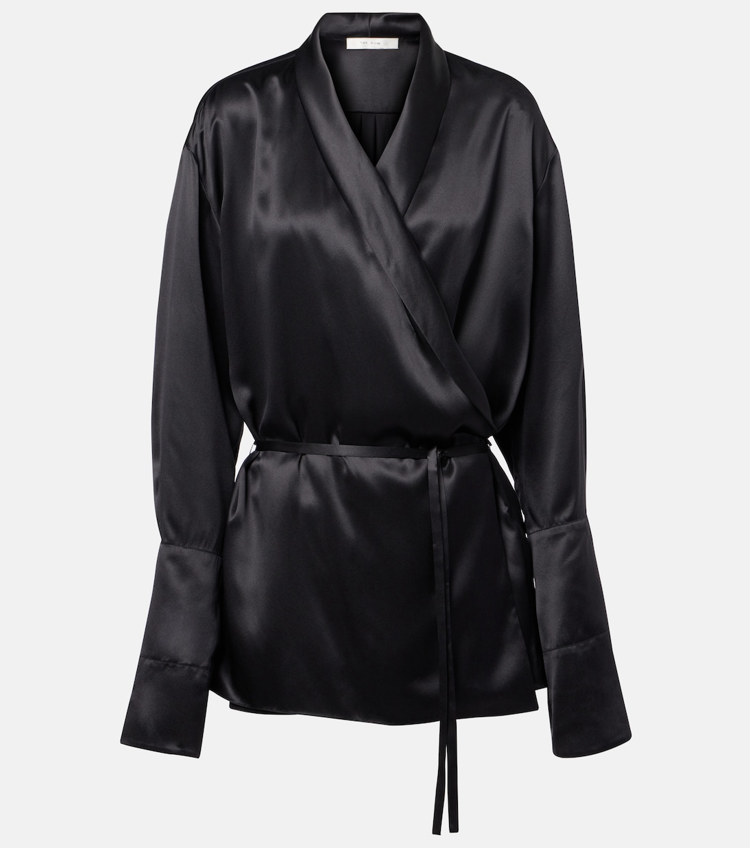 Eivie silk satin wrap top | The Row