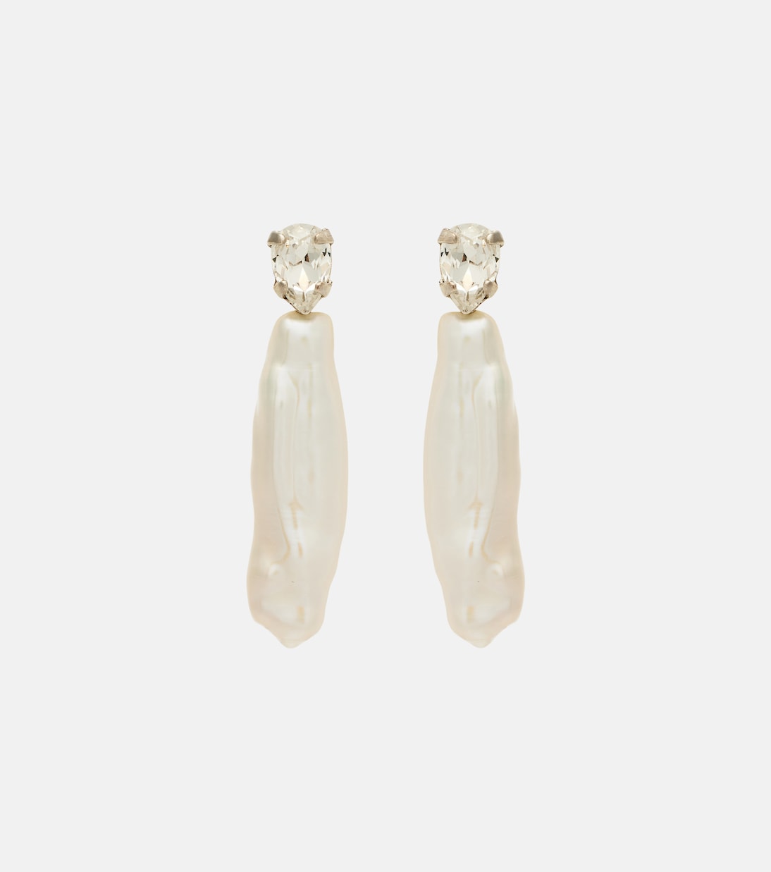 Ohrringe mit Süßwasserperlen und Kristallen | Simone Rocha