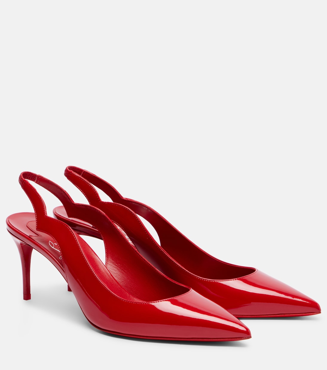 Hot Chick 70 patent leather slingback pumps | Christian Louboutin