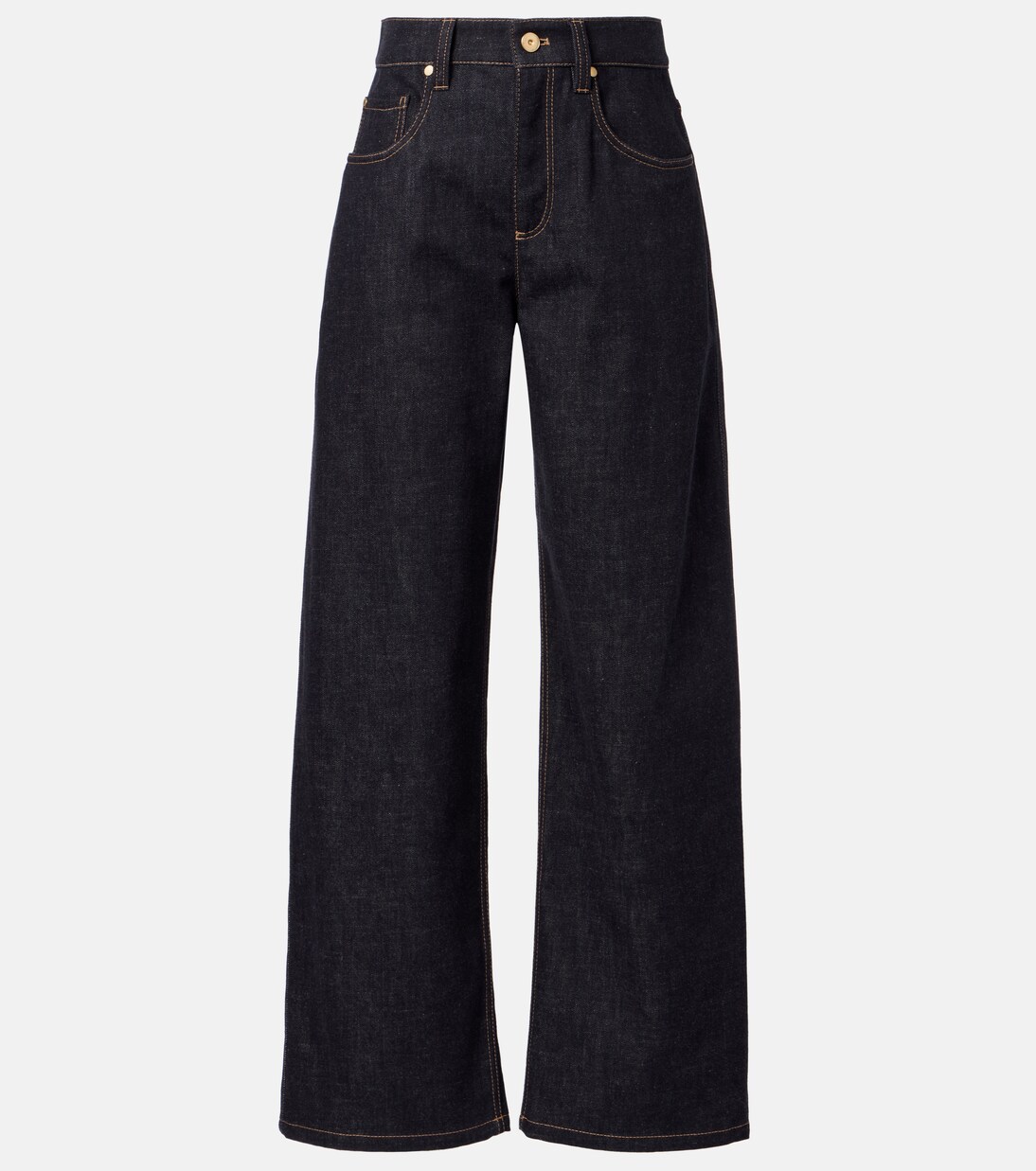 Mid-rise wide-leg jeans | Brunello Cucinelli